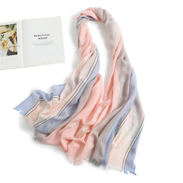 scarf women thin spring and summer bandana travel decoration brand shawl soft bib color-blocking scarves luxury headscarf, Blue;gray
scarf women thin spring and summer bandana travel decoration brand shawl soft bib color-blocking scarves luxury headscarf, Blue;gray