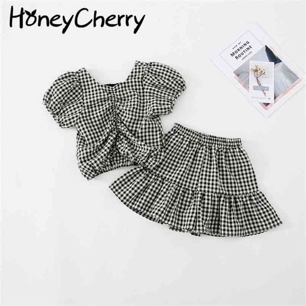 girls plaid suit summer back bow culottes set of two cloth baby girl outfit clothes 210702, White
girls plaid suit summer back bow culottes set of two cloth baby girl outfit clothes 210702, White