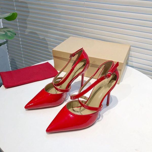 patent leather sandals women party shoes high heels slip on cross tie pointed toe pumps chic dress, Black
patent leather sandals women party shoes high heels slip on cross tie pointed toe pumps chic dress, Black
