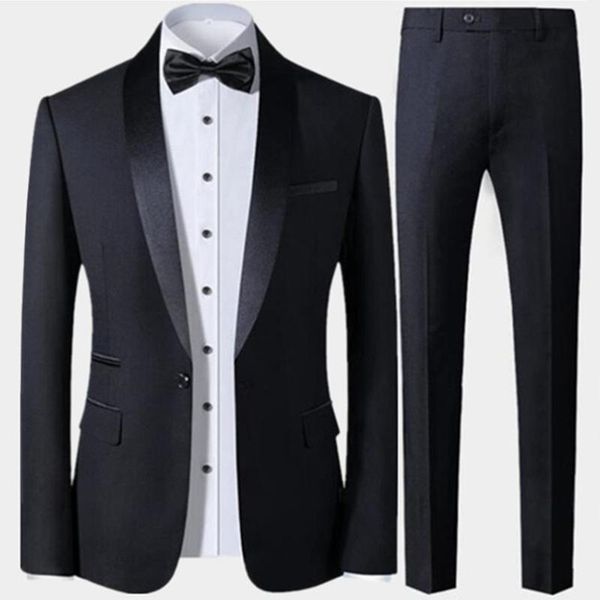 men's suits & blazers 2021 classic men slim wedding groom wear male business casual blazer pants trousers gentlemen costume 2 piece, White;black
men's suits & blazers 2021 classic men slim wedding groom wear male business casual blazer pants trousers gentlemen costume 2 piece, White;black