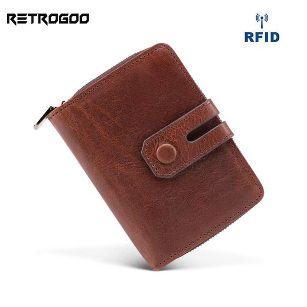 wallets retrogoo men wallet genuine leather purse holder business anti-theft rfid short male coin money cartera, Red;black
wallets retrogoo men wallet genuine leather purse holder business anti-theft rfid short male coin money cartera, Red;black