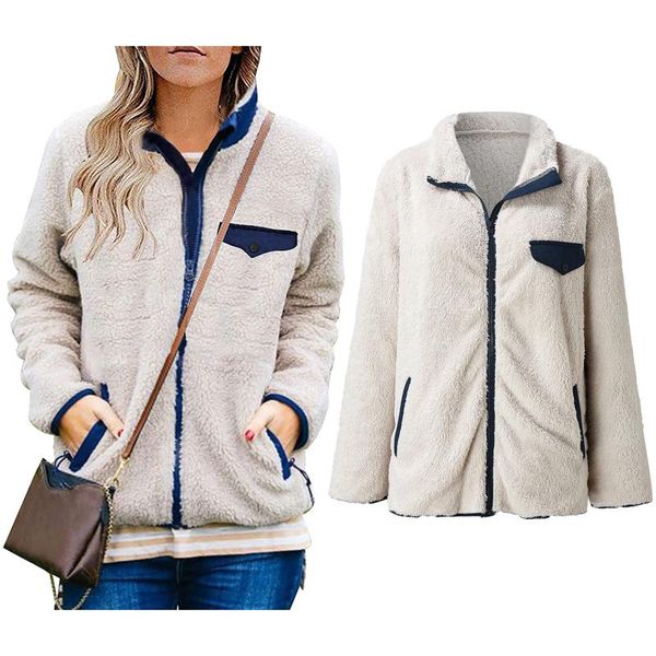 women's jackets winter thicken parkas hooded womens long sleeve full zip sherpa patchwork fleece coat with zipper pockets outwear 23, Black;brown
women's jackets winter thicken parkas hooded womens long sleeve full zip sherpa patchwork fleece coat with zipper pockets outwear 23, Black;brown