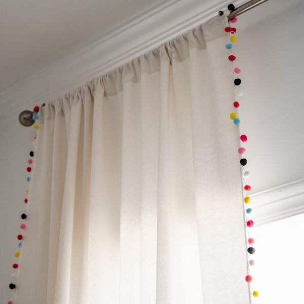 curtain & drapes simple pure white color ball living room bedroom kitchen luxury home decoration
curtain & drapes simple pure white color ball living room bedroom kitchen luxury home decoration