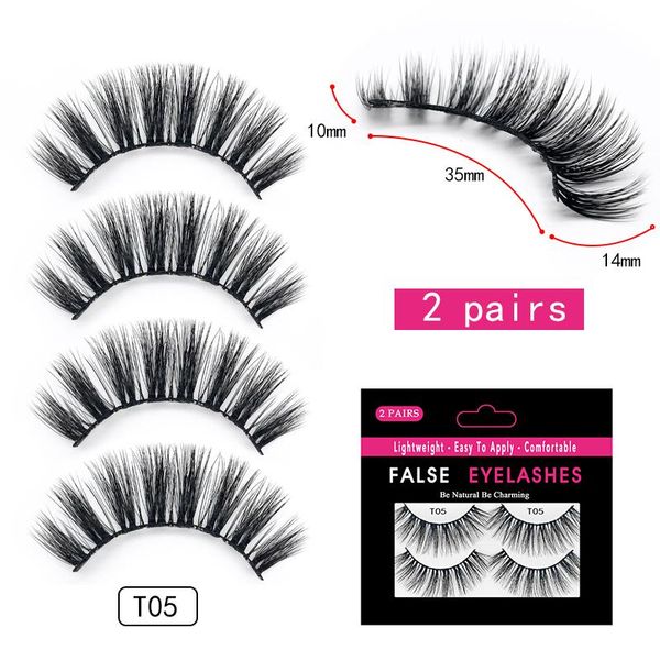 false eyelashes 2021 15-25mm 3d faux mink hair cross 2 pairs long eye lashes handmade thick makeup beauty extension tools
false eyelashes 2021 15-25mm 3d faux mink hair cross 2 pairs long eye lashes handmade thick makeup beauty extension tools