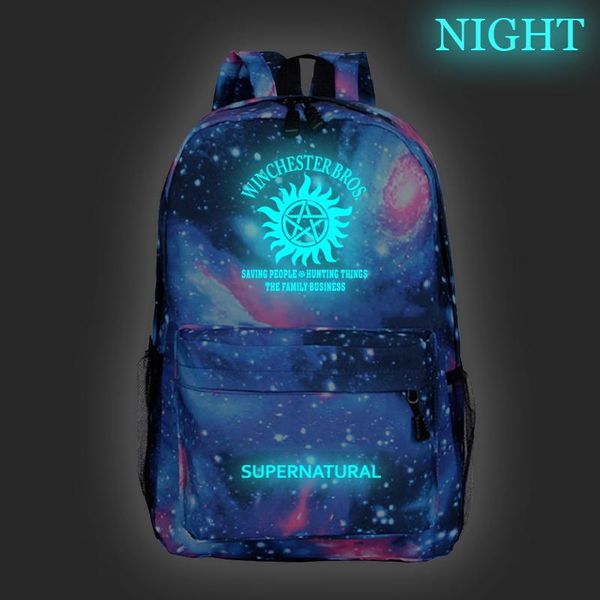 supernatural luminous backpack tv show boys girls teens rucksack pattern school knapsack fashion men women travel bag
supernatural luminous backpack tv show boys girls teens rucksack pattern school knapsack fashion men women travel bag
