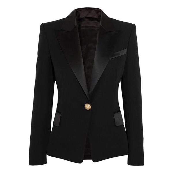 women's suits & blazers est designer jacket satin collar single button slim fitting classic 64wf, White;black
women's suits & blazers est designer jacket satin collar single button slim fitting classic 64wf, White;black