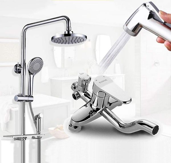 bathroom shower sets yujie modern minimalist pressurized full copper silver wall-mounted household bath four-function kit ae01ld-0001
bathroom shower sets yujie modern minimalist pressurized full copper silver wall-mounted household bath four-function kit ae01ld-0001