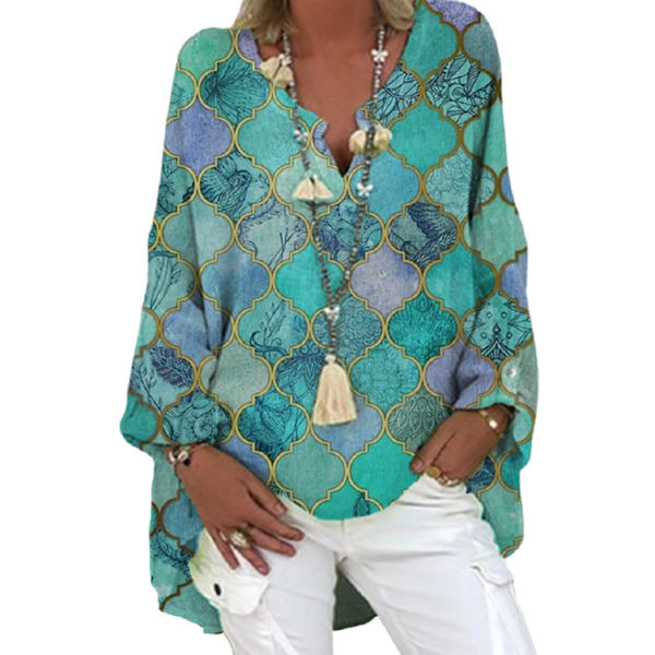 new spring summer women boho print long shirts 3xl big size geometric printing and blouses womens casual loose retro bouse, White
new spring summer women boho print long shirts 3xl big size geometric printing and blouses womens casual loose retro bouse, White