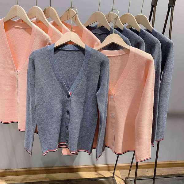 tb knitted cardigan coat women's 2021 autumn new net red cashmere with tender orange sweater outside the top, White;black
tb knitted cardigan coat women's 2021 autumn new net red cashmere with tender orange sweater outside the top, White;black