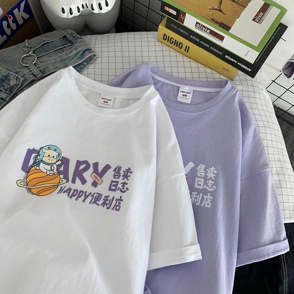 men's t-shirts pure cotton summer japanese harajuku style niche couples short-sleeved retro t-shirt men and women with the same paragra, White;black
men's t-shirts pure cotton summer japanese harajuku style niche couples short-sleeved retro t-shirt men and women with the same paragra, White;black