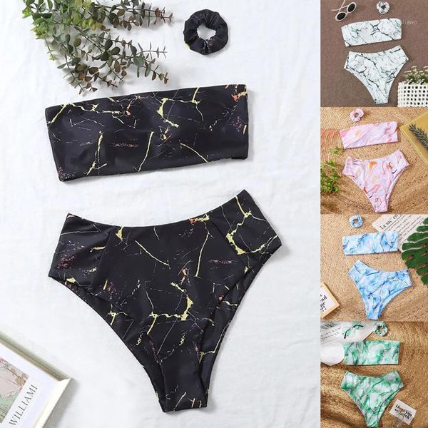 women's swimwear swimsuit bandeau bikini high breast contrast gradient split bikinis set two piece push up bathing suit, White;black
women's swimwear swimsuit bandeau bikini high breast contrast gradient split bikinis set two piece push up bathing suit, White;black