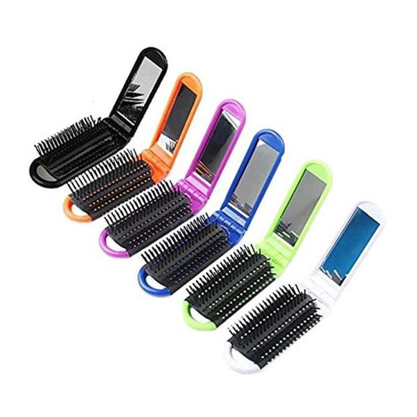 hair brushes comb with mirror portable styling tool girls outdoor scalp massage hairbrush travel pocket size purse, Silver
hair brushes comb with mirror portable styling tool girls outdoor scalp massage hairbrush travel pocket size purse, Silver