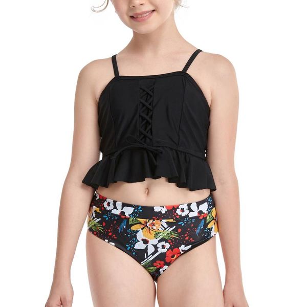 one-pieces #50 separate girls swimsuit toddler baby children mother and daughter print two piece matching clothing, Black
one-pieces #50 separate girls swimsuit toddler baby children mother and daughter print two piece matching clothing, Black
