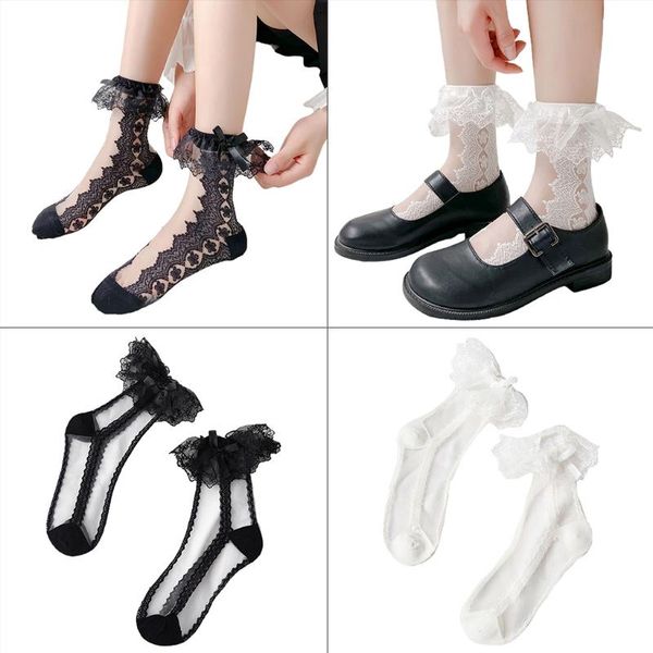 socks & hosiery q6pb women summer thin glass fiber short crew harajuku vintage lolita sweet lace patterned ruffle bowknot transparent, Black;white
socks & hosiery q6pb women summer thin glass fiber short crew harajuku vintage lolita sweet lace patterned ruffle bowknot transparent, Black;white