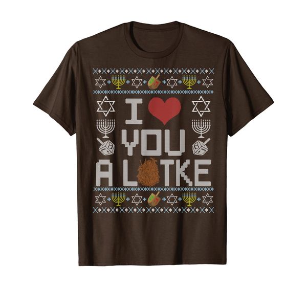 Funny Hanukkah Ugly Sweater shirt - I Love You A Latke heart T-Shirt, Mainly pictures
Funny Hanukkah Ugly Sweater shirt - I Love You A Latke heart T-Shirt, Mainly pictures