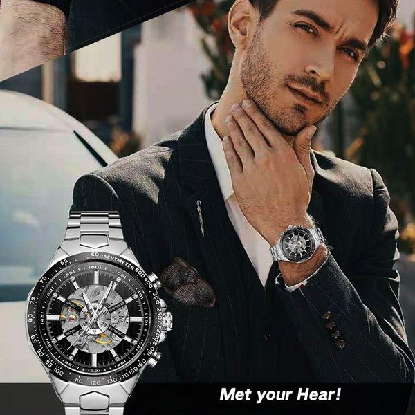 wristwatches t- winner reloj hombre fashion men's watches luxury business automatic mechanical watch waterproof skeleton male, Slivery;brown
wristwatches t- winner reloj hombre fashion men's watches luxury business automatic mechanical watch waterproof skeleton male, Slivery;brown