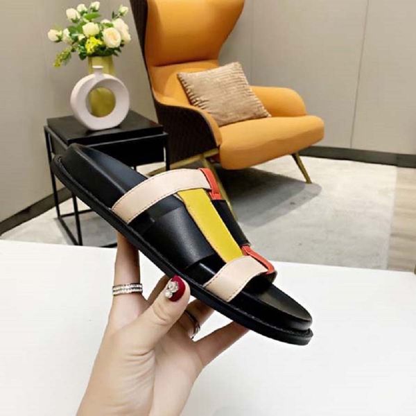 women designer slippers summer genuine leather designers sandals beach slide fashion flat shoes size eu 35-40 with box shoe02 03, Black
women designer slippers summer genuine leather designers sandals beach slide fashion flat shoes size eu 35-40 with box shoe02 03, Black