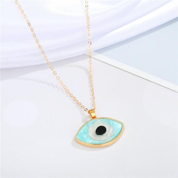 pendant necklaces 1pcs resin turkish lucky eye necklace for women fashion simple blue evil geometric choker clavicle chain jewelry, Silver
pendant necklaces 1pcs resin turkish lucky eye necklace for women fashion simple blue evil geometric choker clavicle chain jewelry, Silver