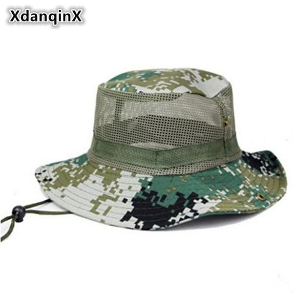 cloches xdanqinx spring summer men's camouflage bucket hats fixed rope mesh ventilation basin caps outdoors vacation sports sun hat
cloches xdanqinx spring summer men's camouflage bucket hats fixed rope mesh ventilation basin caps outdoors vacation sports sun hat