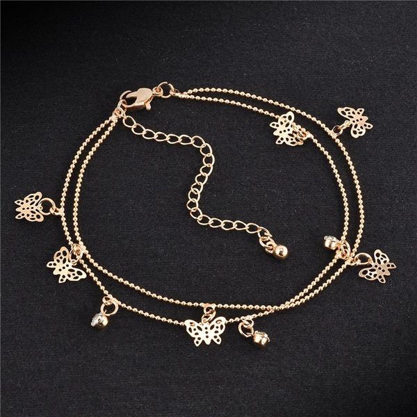 anklets 2021 fashion women's foot chain summer personality wild double deck butterfly pendant lady legs anklet bracelet, Red;blue
anklets 2021 fashion women's foot chain summer personality wild double deck butterfly pendant lady legs anklet bracelet, Red;blue