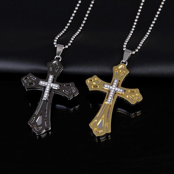 pendant necklaces korean-style fashion accessories cool men man titanium steel cross necklace hollow out pattern ornament, Silver
pendant necklaces korean-style fashion accessories cool men man titanium steel cross necklace hollow out pattern ornament, Silver