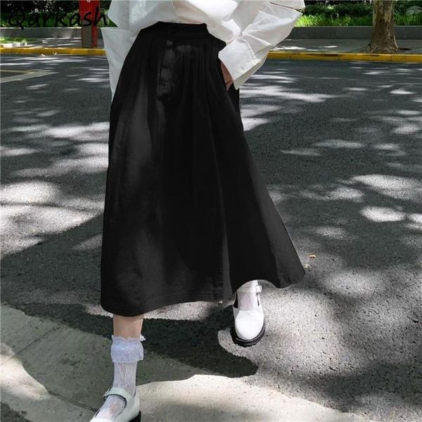 skirts women solid empire high street simple loose casual lazy all-match mid-calf korean style female tender student, Black
skirts women solid empire high street simple loose casual lazy all-match mid-calf korean style female tender student, Black