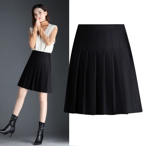 skirts pleated half length women's autumn winter short black high waist a-line skirt, large size, thin and light proof
skirts pleated half length women's autumn winter short black high waist a-line skirt, large size, thin and light proof