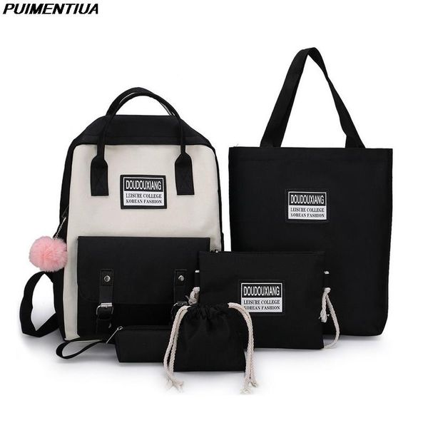school bags women backpack 5 piece/set candy color cute student schoolbag shoulder bag teenage girls travel college purses handbag
school bags women backpack 5 piece/set candy color cute student schoolbag shoulder bag teenage girls travel college purses handbag