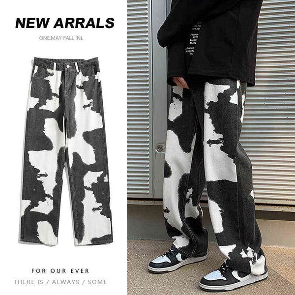 blue black tie-dye jeans men fashion cotton casual baggy streetwear loose hip-hop wide-leg s denim pants 0309
blue black tie-dye jeans men fashion cotton casual baggy streetwear loose hip-hop wide-leg s denim pants 0309