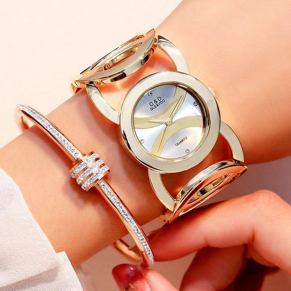 wristwatches 100% real pos 2021 brand stainless steel chain fashion gold watch women quartz watches, Slivery;brown
wristwatches 100% real pos 2021 brand stainless steel chain fashion gold watch women quartz watches, Slivery;brown