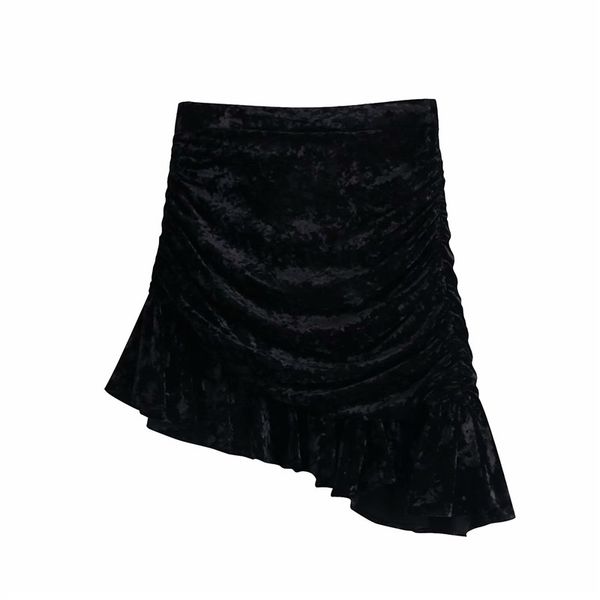 skirts women fashion sprint autumn velvet za black short chic lady casual back high waist pleated asymmetrical zamu
skirts women fashion sprint autumn velvet za black short chic lady casual back high waist pleated asymmetrical zamu
