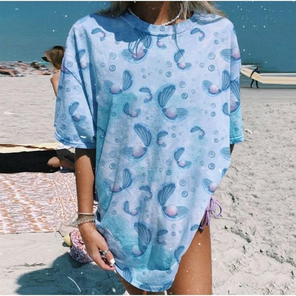 women's t-shirt tie dye printing chic design oversized t shirt women summer crewneck short sleeve loose harajuku casual lady 2021 plus, White
women's t-shirt tie dye printing chic design oversized t shirt women summer crewneck short sleeve loose harajuku casual lady 2021 plus, White