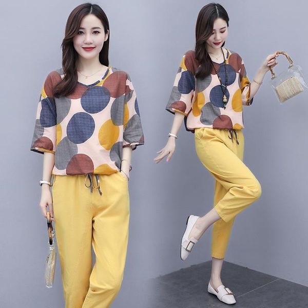 katoen en linnen pak vrouwen womens pants trainingspak v neck set nieuwe zomer voor veelzijdige licht dot stijl tweedelige bijpassende, White
katoen en linnen pak vrouwen womens pants trainingspak v neck set nieuwe zomer voor veelzijdige licht dot stijl tweedelige bijpassende, White