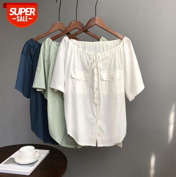 zhi chenxi korean solid color short-sleeved drawstring shirt female 8018 taochuan #et7v, Black;gray
zhi chenxi korean solid color short-sleeved drawstring shirt female 8018 taochuan #et7v, Black;gray