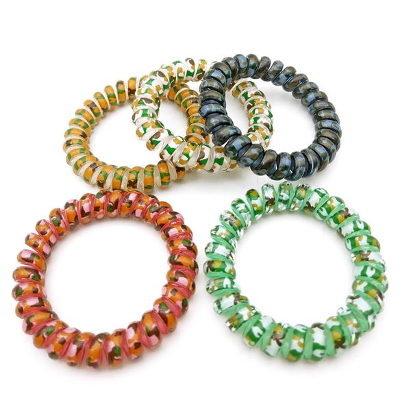 lots 100 pcs leopard pattern elastic spiral ponytail hair ties gum rubber band rope telephone wire accessories, Pink
lots 100 pcs leopard pattern elastic spiral ponytail hair ties gum rubber band rope telephone wire accessories, Pink