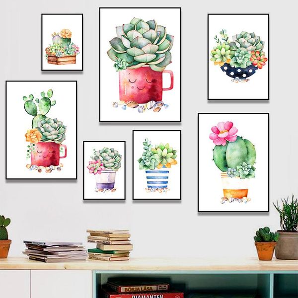 paintings nordic poster cactus succulents canvas painting wall art watercolor living room decorative frameless 
paintings nordic poster cactus succulents canvas painting wall art watercolor living room decorative frameless