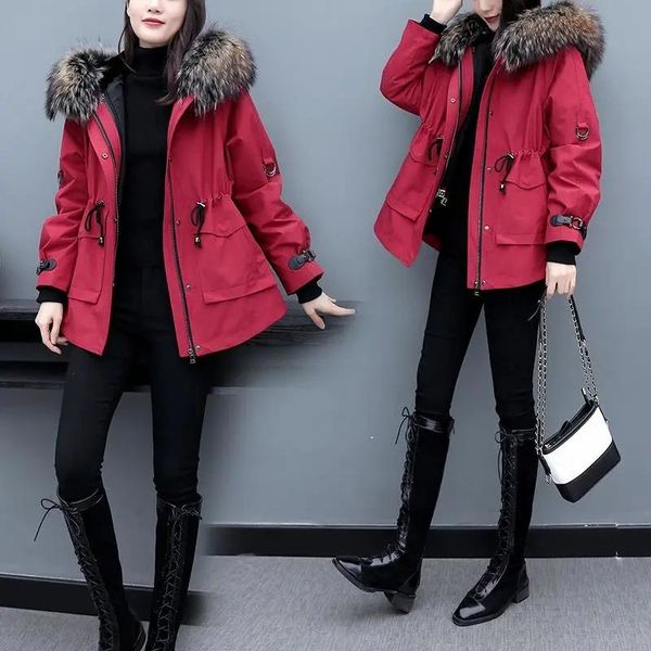 women's fur & faux plus size autumn/winter detachable parkas imitation coat korean thickened pleated black jacket big collar
women's fur & faux plus size autumn/winter detachable parkas imitation coat korean thickened pleated black jacket big collar