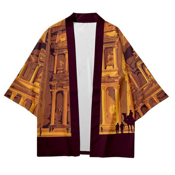ethnic clothing architectural oil painting 3d printied three-quarter sleeve shirt road robe cardigan loose large size trendy men's kimo, Red
ethnic clothing architectural oil painting 3d printied three-quarter sleeve shirt road robe cardigan loose large size trendy men's kimo, Red