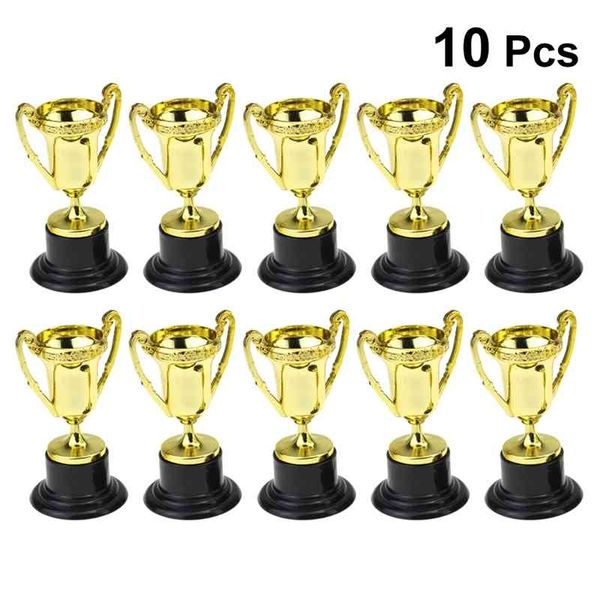 10pcs golden mini award trophy plastic gold cups trophies reward prizes for kindergarten kids gift awards with black base
10pcs golden mini award trophy plastic gold cups trophies reward prizes for kindergarten kids gift awards with black base