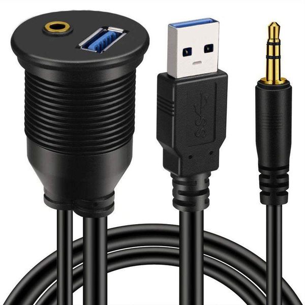 audio cables & connectors usb 3.0 3.5mm car mount flush cable + usb3.0 aux extension dash panel waterproof for boat and motorcycle
audio cables & connectors usb 3.0 3.5mm car mount flush cable + usb3.0 aux extension dash panel waterproof for boat and motorcycle