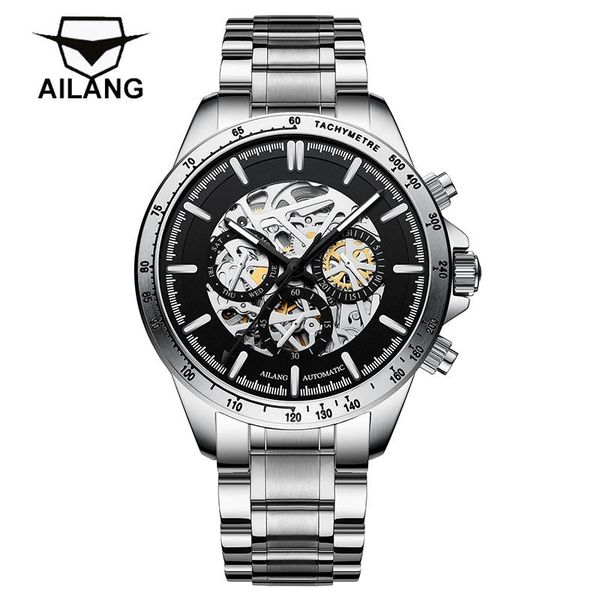 wristwatches ailang skeleton automatic mechanical watches men stainless steel waterproof fashion business watch relogio masculino 2021, Slivery;brown
wristwatches ailang skeleton automatic mechanical watches men stainless steel waterproof fashion business watch relogio masculino 2021, Slivery;brown