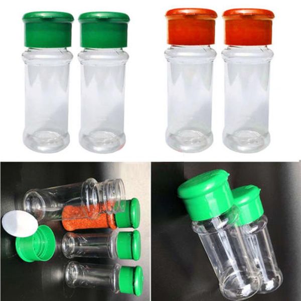 100ml plastic condiment bottle spice pepper seasoning jar barbecue bbq cruet transparent green red lid can storage bottles & jars
100ml plastic condiment bottle spice pepper seasoning jar barbecue bbq cruet transparent green red lid can storage bottles & jars