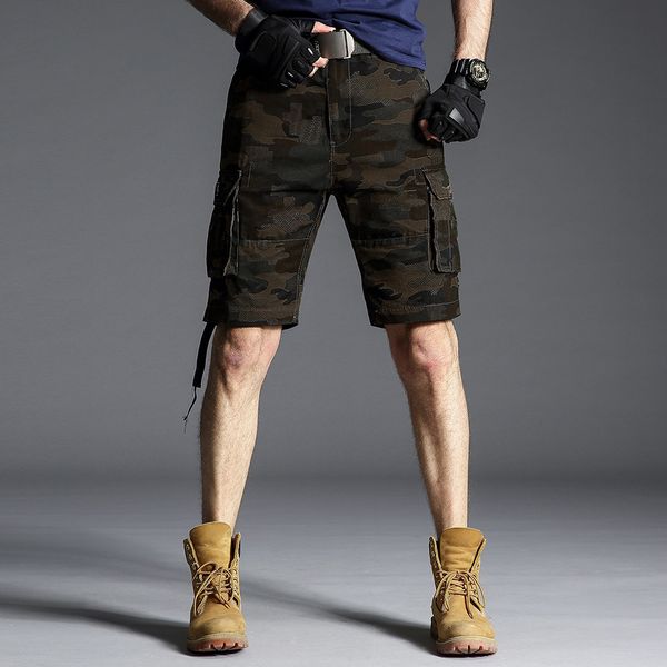 men cargo shorts fashion camo streetwear military camouflage bermuda male short trousers pocket casual summer cotton male shorts 210518, White;black
men cargo shorts fashion camo streetwear military camouflage bermuda male short trousers pocket casual summer cotton male shorts 210518, White;black