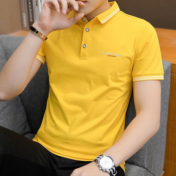 men's polos 2021 summer t-shirts short sleeve slim t shirt for men shirts teenagers casual clothing, White;black
men's polos 2021 summer t-shirts short sleeve slim t shirt for men shirts teenagers casual clothing, White;black