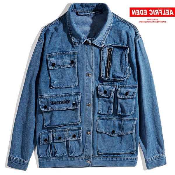 men's jackets vintage multi pockets mens casual denim 2021 fashion harajuku streetwear male hip hop oversized coats, Black;brown
men's jackets vintage multi pockets mens casual denim 2021 fashion harajuku streetwear male hip hop oversized coats, Black;brown