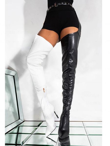 boots crotch waist stiletto high heels women winter leather black stretch thigh cosplay botas 2022
boots crotch waist stiletto high heels women winter leather black stretch thigh cosplay botas 2022