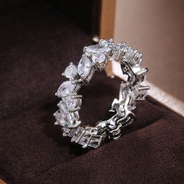 wedding rings caoshi fashion irregular band for women full inlaid marquise round cubic zirconia bridal engagement jewelry gift, Slivery;golden
wedding rings caoshi fashion irregular band for women full inlaid marquise round cubic zirconia bridal engagement jewelry gift, Slivery;golden
