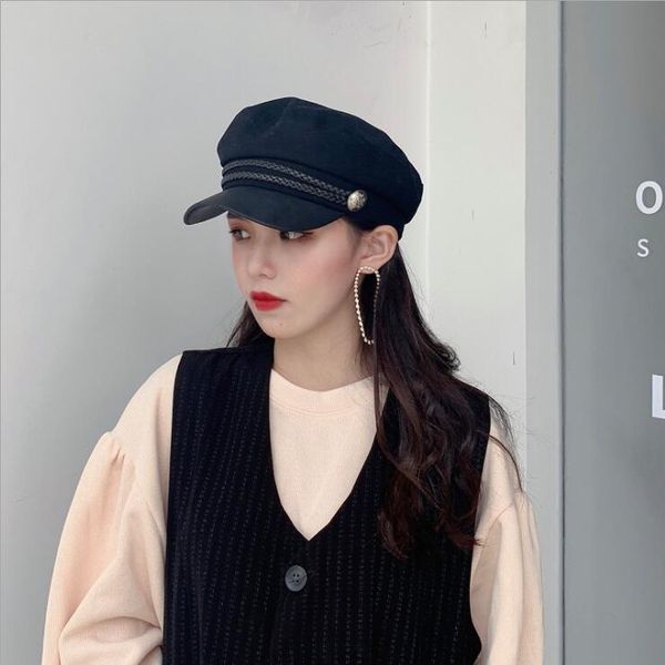 women's black thin summer sunscreen all-match beret berets haps caps dmlm038a fashion vintage navy bud hat, Blue;gray
women's black thin summer sunscreen all-match beret berets haps caps dmlm038a fashion vintage navy bud hat, Blue;gray