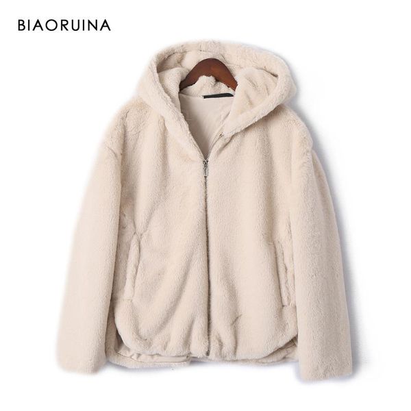 women's jackets biaoruina solid loose faux fur warm hooded jacket zippers female fashion winter coat girls casual comfortable outerwear, Black;brown
women's jackets biaoruina solid loose faux fur warm hooded jacket zippers female fashion winter coat girls casual comfortable outerwear, Black;brown