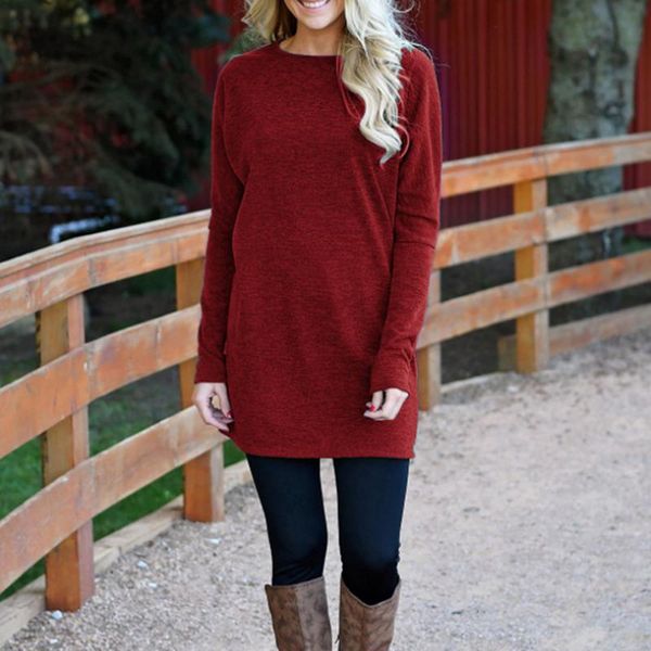 casual dresses autumn dress plus size xl ladies women solid color long sleeve o neck loose 2021 fashion, Black;gray
casual dresses autumn dress plus size xl ladies women solid color long sleeve o neck loose 2021 fashion, Black;gray